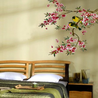 Cuckoo Standing On the Tree Wall Sticker